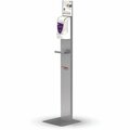 Sc Johnson Dispenser Stand, Touch-free, 19-3/10inWx28inLx3inH, Silver SJNTFDISPSTAND